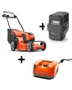 Pack Tondeuse LC353iVX + Batterie BLi300+ Chargeur QC250 Husqvarna